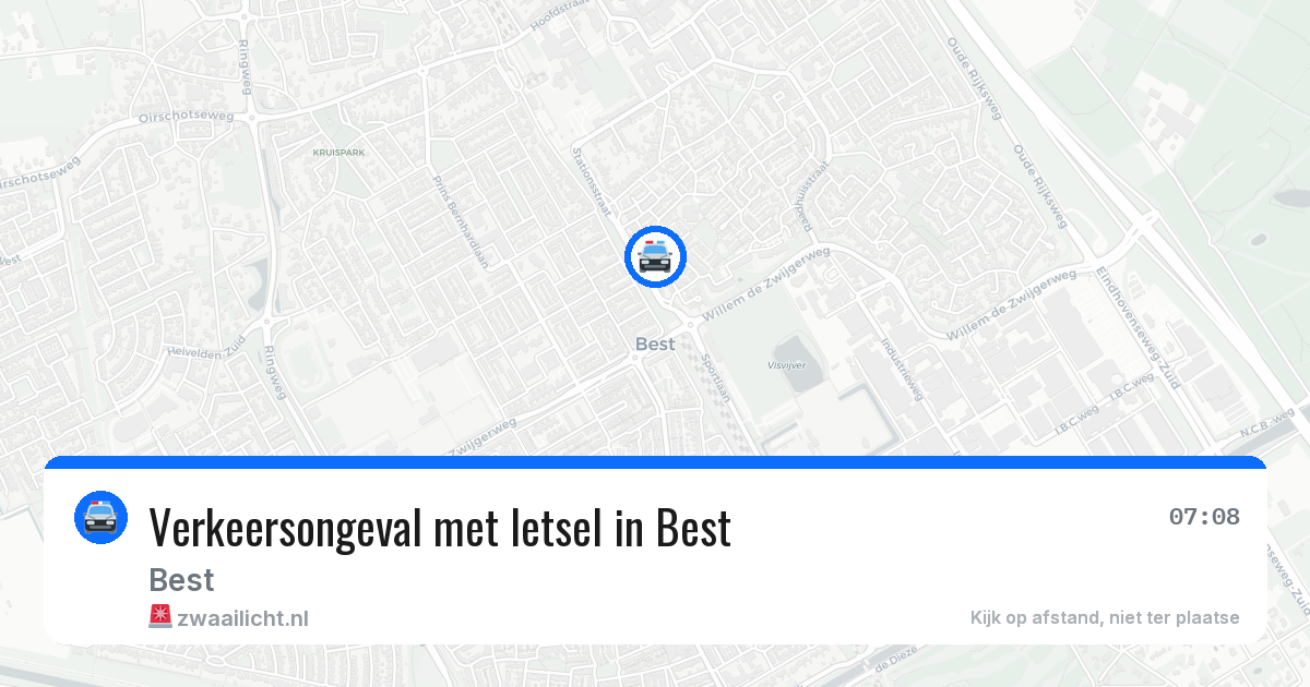 Verkeersongeval met letsel in Best — 19 apr 2026