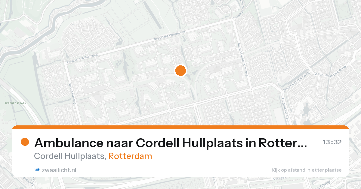 Ambulance naar Cordell Hullplaats in Rotterdam — 15 aug 2026