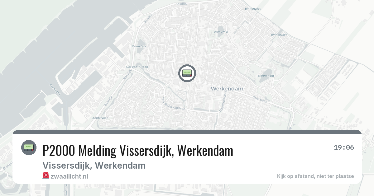 P2000 Melding Vissersdijk, Werkendam — 1 aug 2026