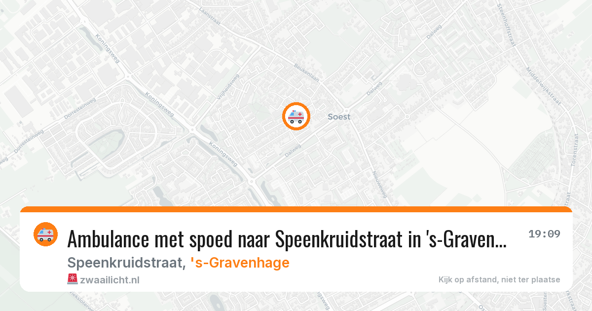 Ambulance met spoed naar Speenkruidstraat in 's-Gravenhage — 8 feb 2026