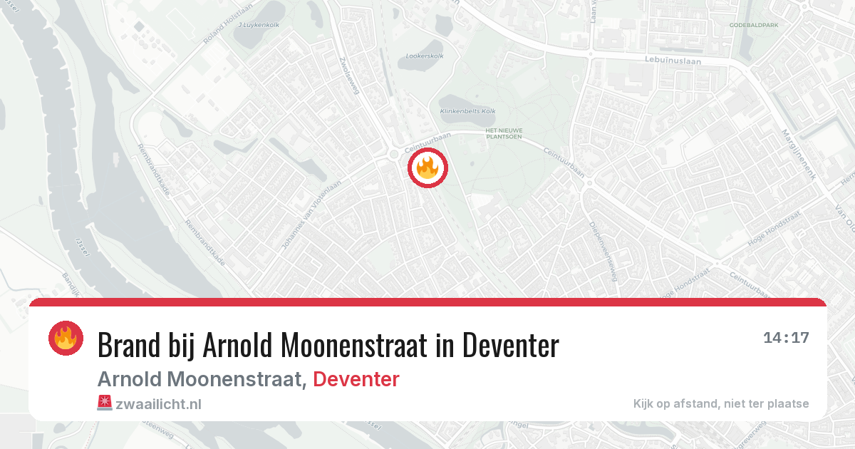 Brand bij Arnold Moonenstraat in Deventer — 17 jun 2026