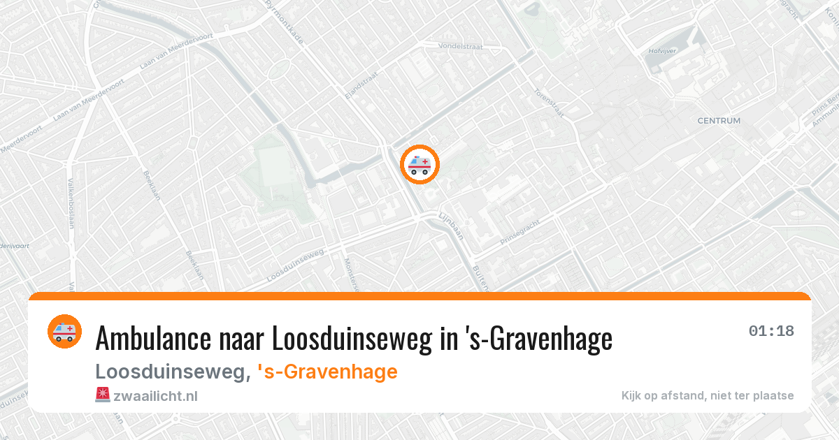 Ambulance naar Loosduinseweg in 's-Gravenhage — 9 jun 2026