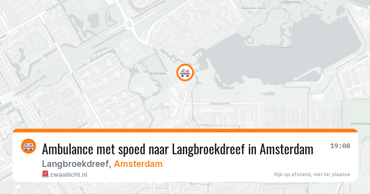 Ambulance met spoed naar Langbroekdreef in Amsterdam — 4 apr 2026