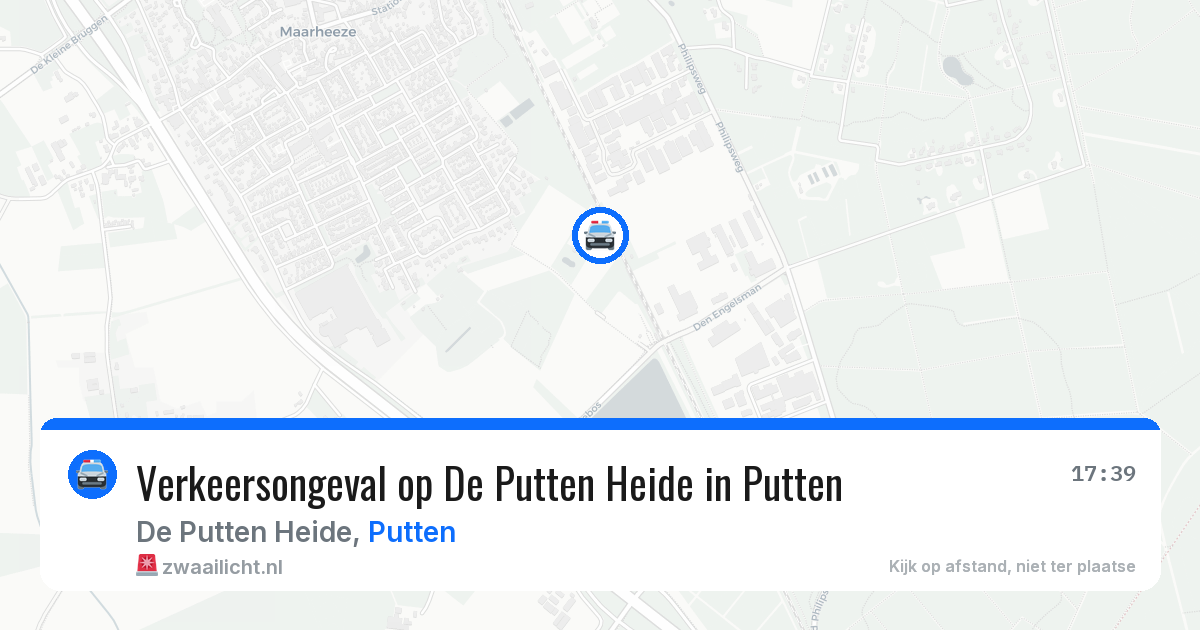 Verkeersongeval op De Putten Heide in Putten — 27 mrt 2026