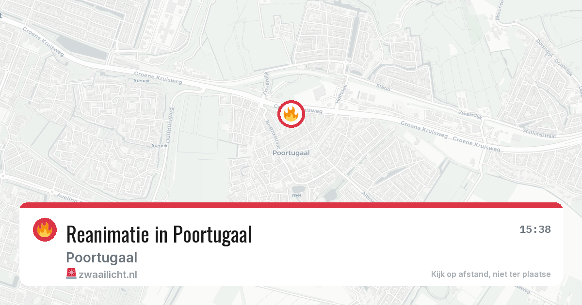 Reanimatie in Poortugaal — 27 jun 2026