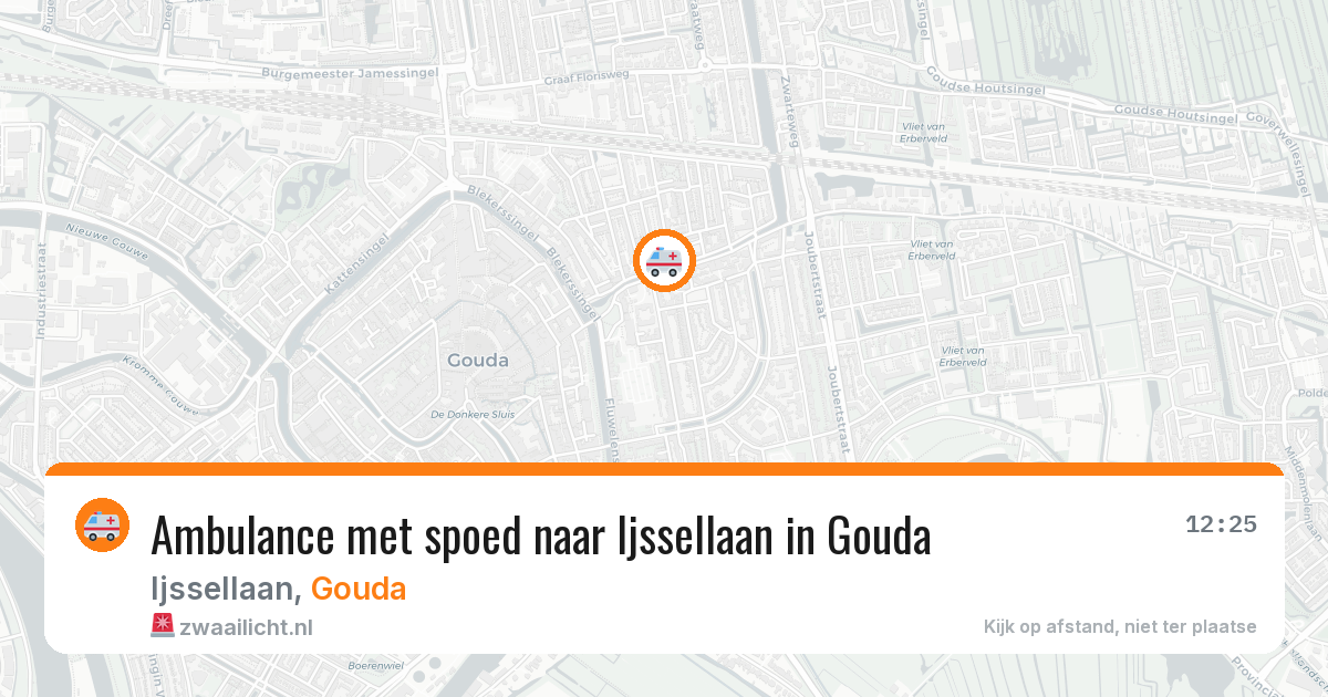Ambulance met spoed naar Ijssellaan in Gouda — 23 jun 2026