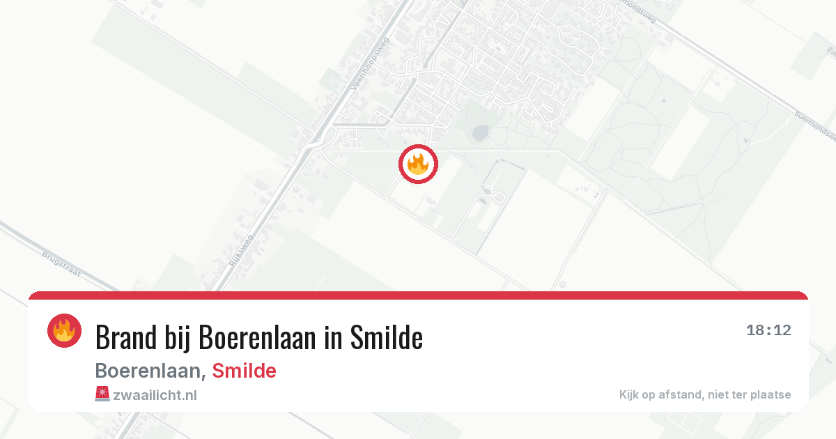 Brand bij Boerenlaan in Smilde — 5 mei 2026