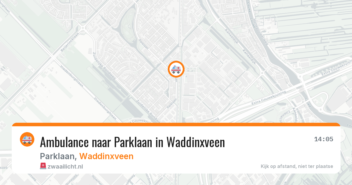 Ambulance naar Parklaan in Waddinxveen — 29 jan 2026