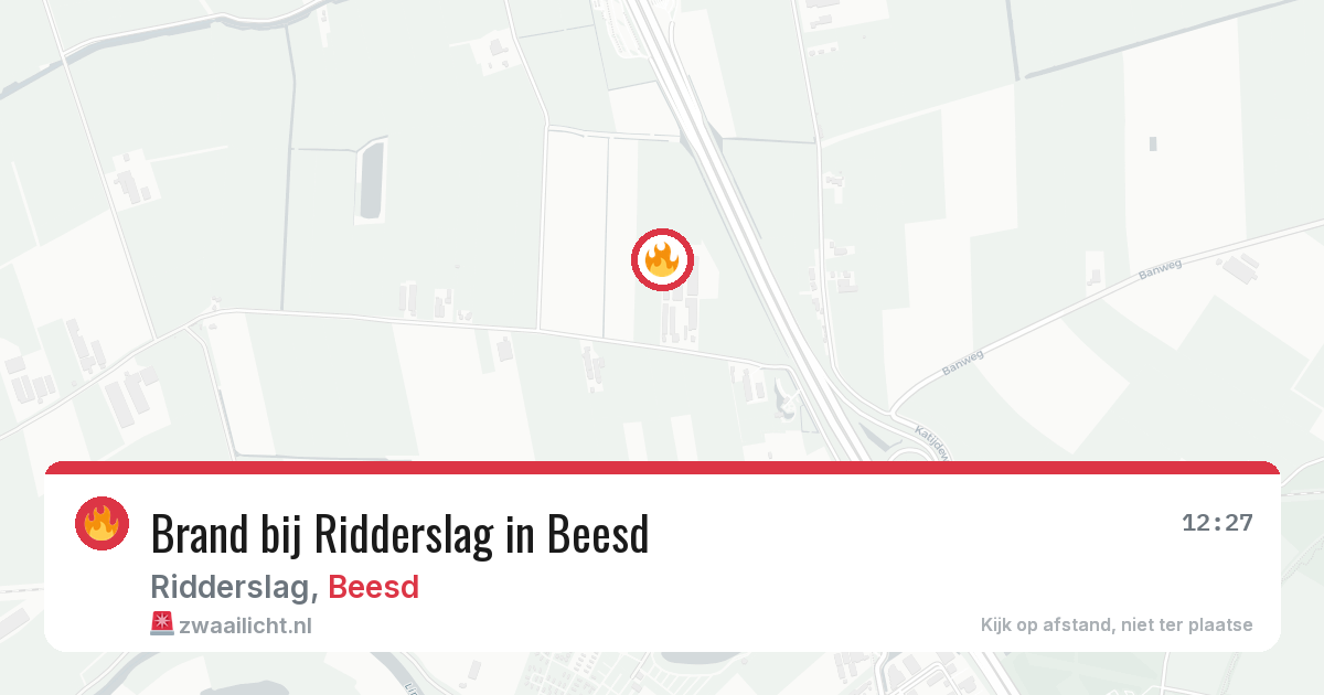 Brand bij Ridderslag in Beesd — 24 mrt 2026