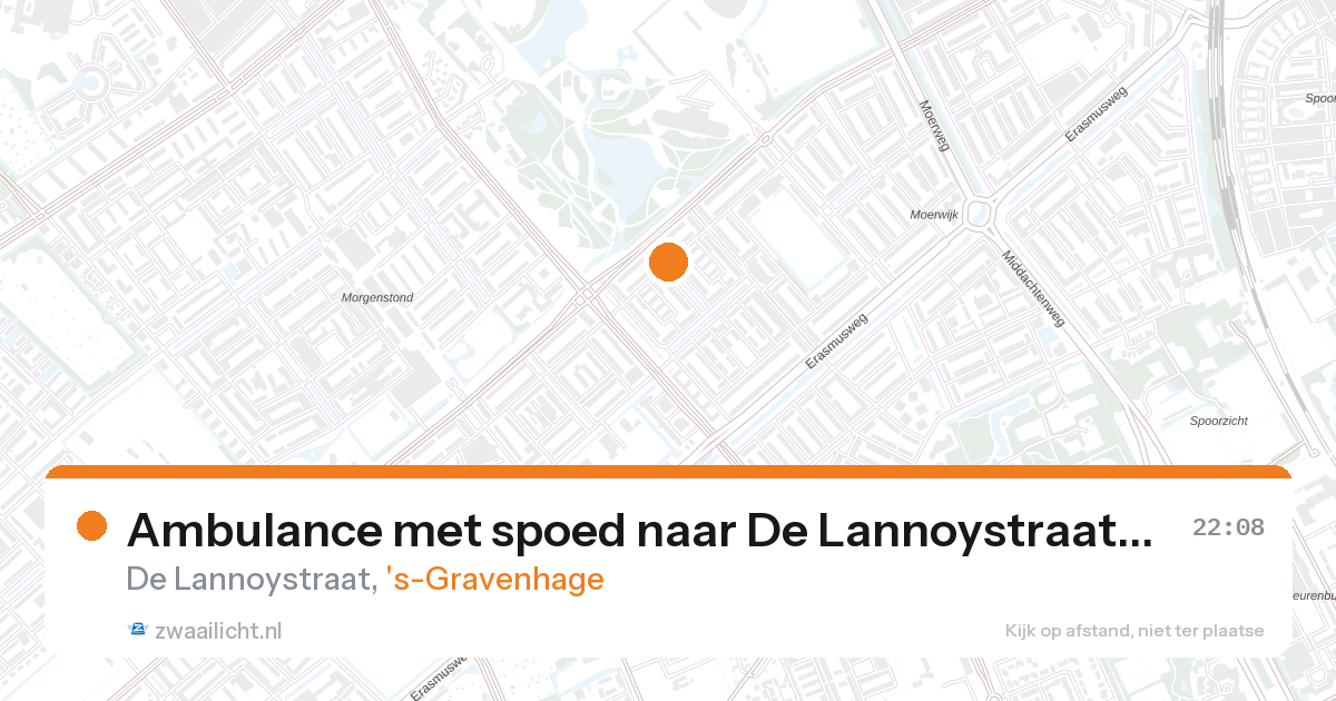 Ambulance met spoed naar De Lannoystraat in 's-Gravenhage — 27 aug 2026