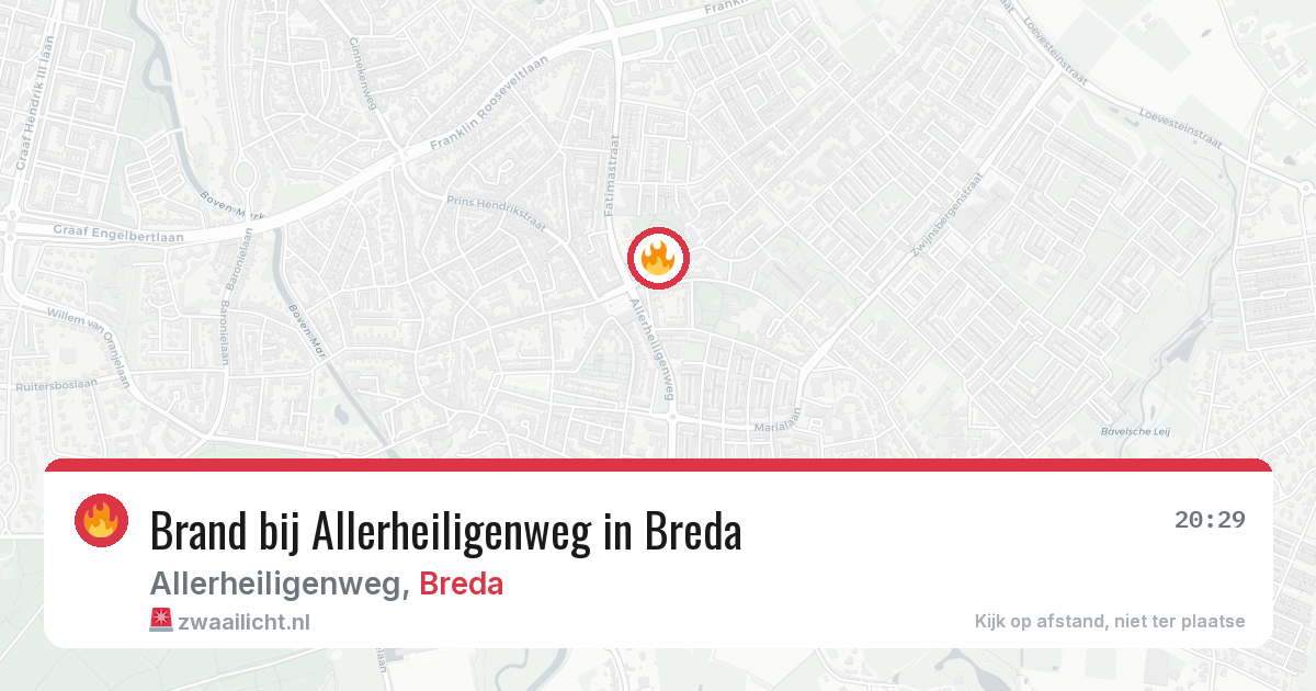 Brand bij Allerheiligenweg in Breda — 12 feb 2026