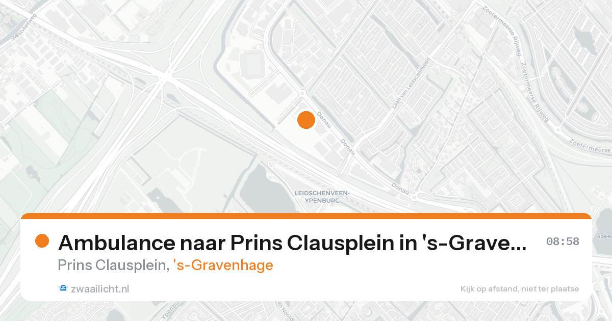 Ambulance naar Prins Clausplein in 's-Gravenhage — 7 mei 2026