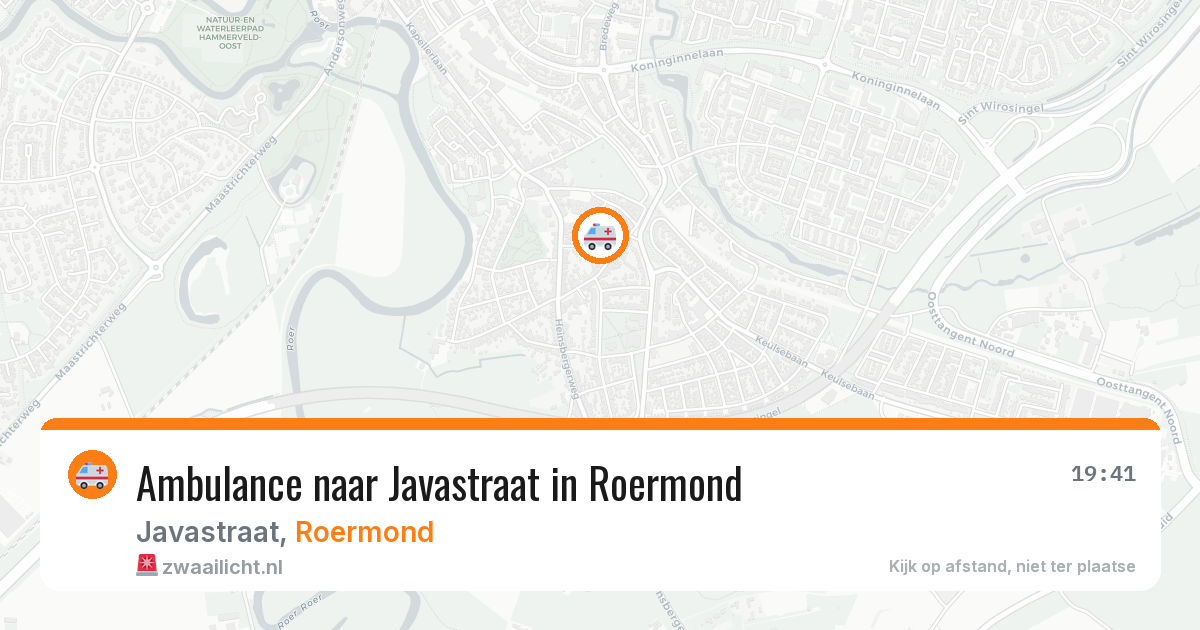 Ambulance naar Javastraat in Roermond — 13 mei 2026