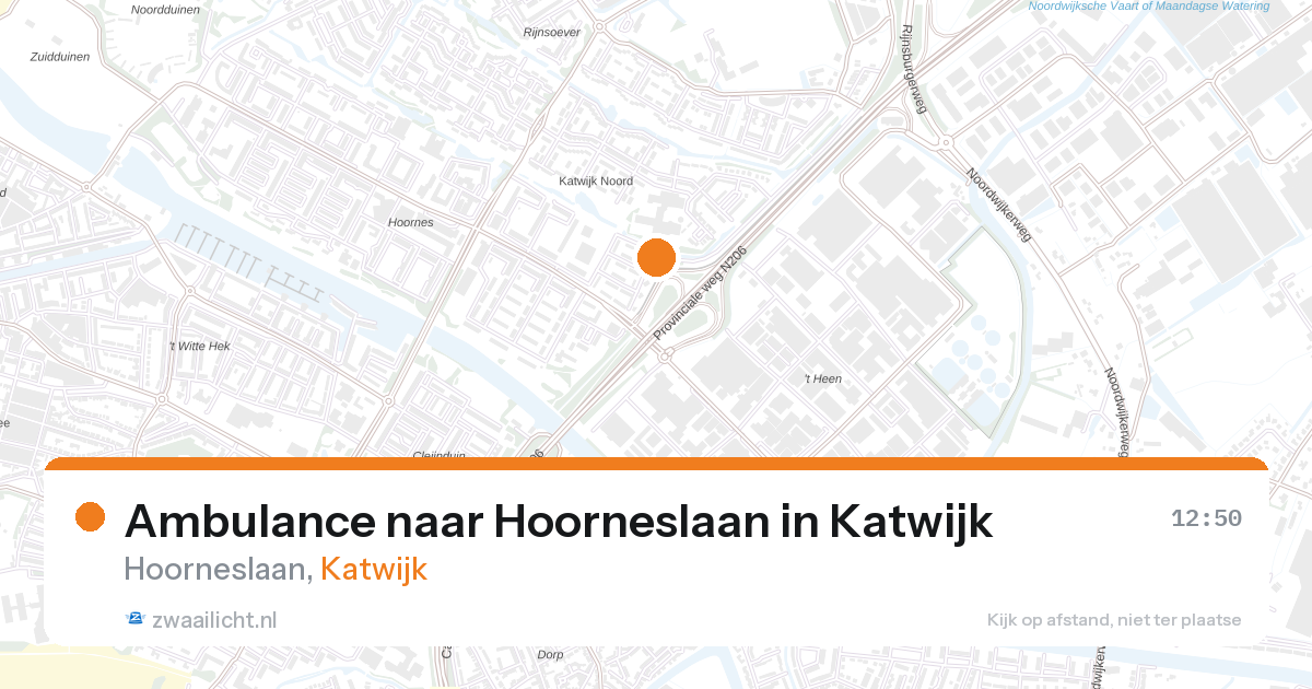 Ambulance naar Hoorneslaan in Katwijk — 9 jul 2026