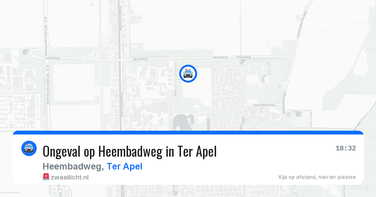 Ongeval op Heembadweg in Ter Apel — 14 jul 2026