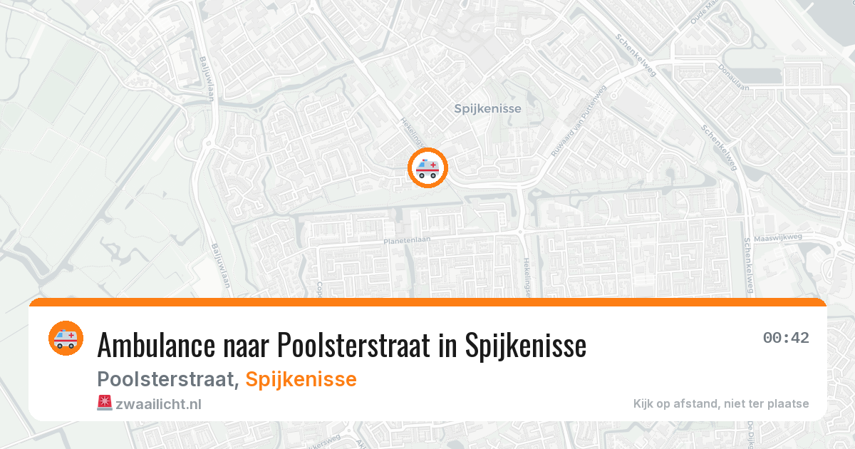 Ambulance naar Poolsterstraat in Spijkenisse — 22 jun 2026