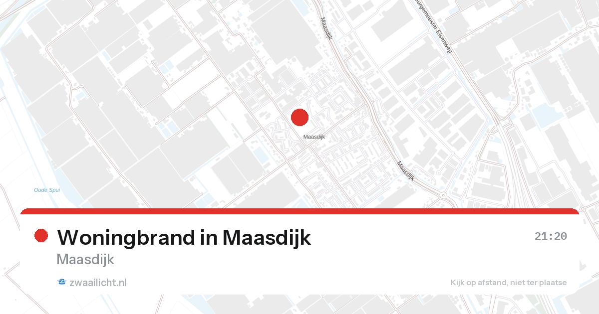 Woningbrand in Maasdijk — 25 aug 2026