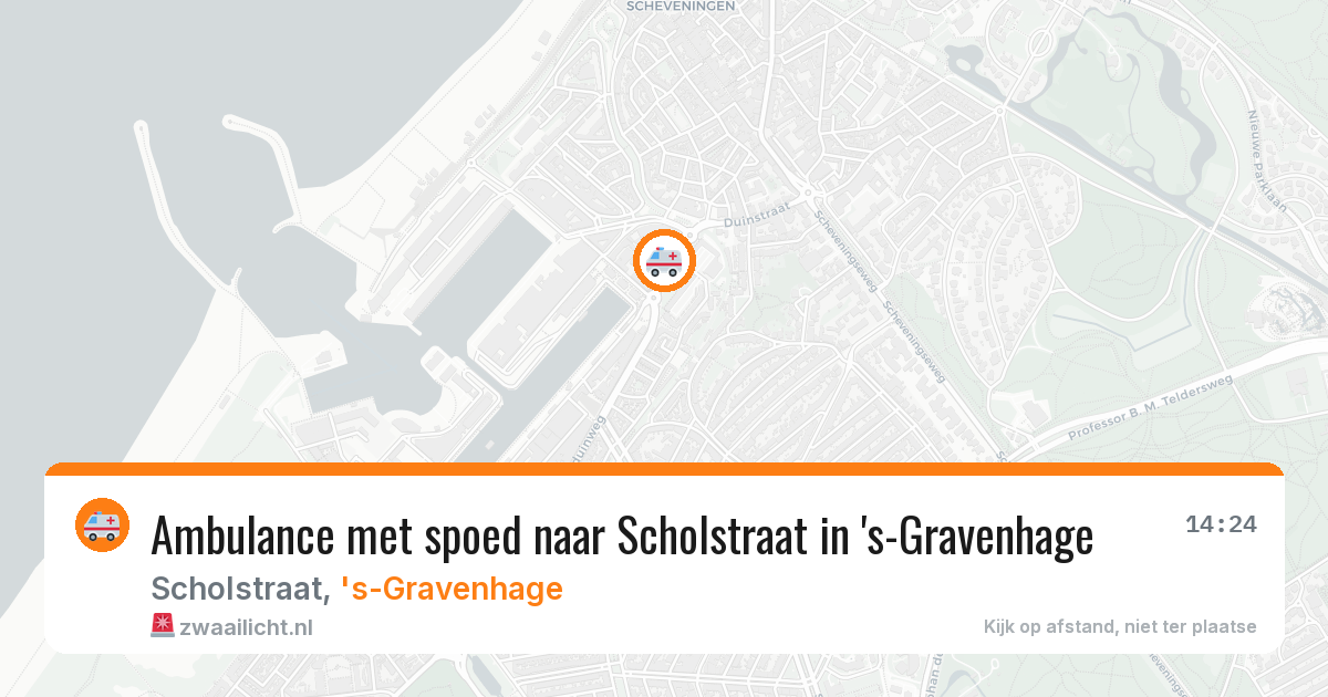 Ambulance met spoed naar Scholstraat in 's-Gravenhage — 30 jul 2026