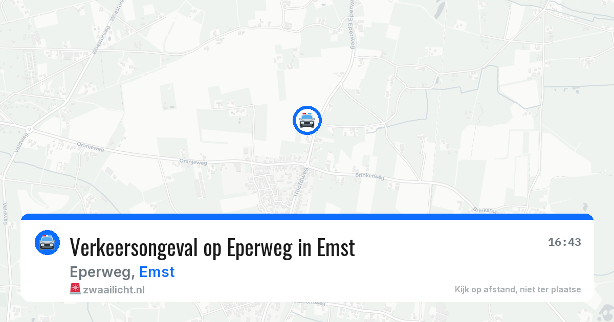 Verkeersongeval op Eperweg in Emst — 22 mei 2026