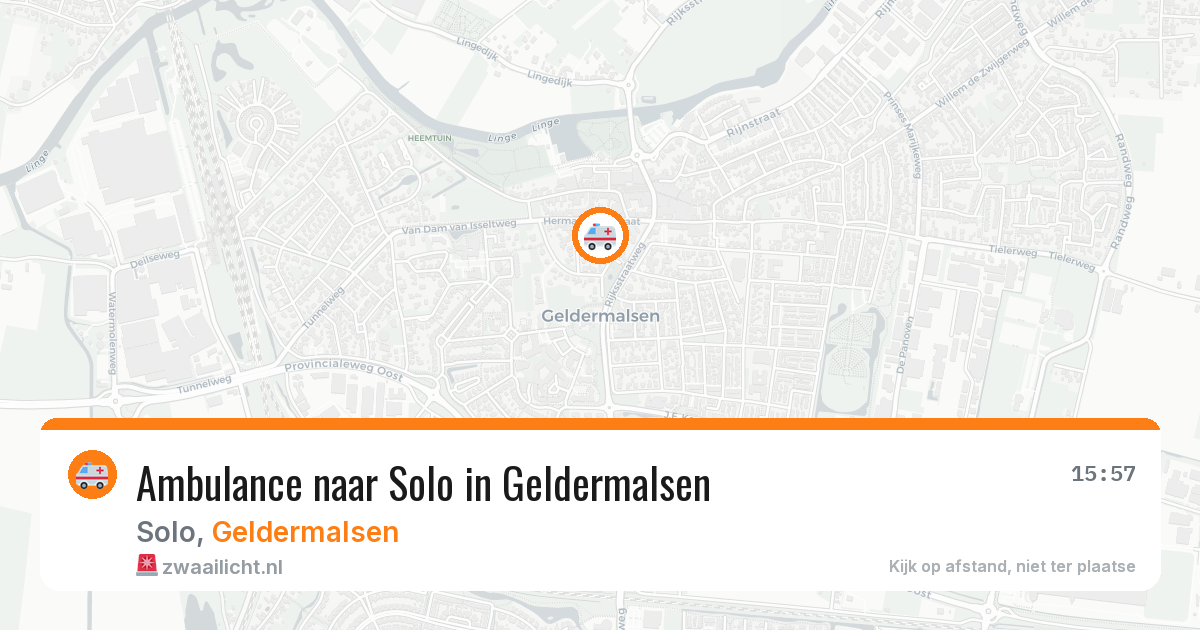 Ambulance naar Solo in Geldermalsen — 21 mei 2026
