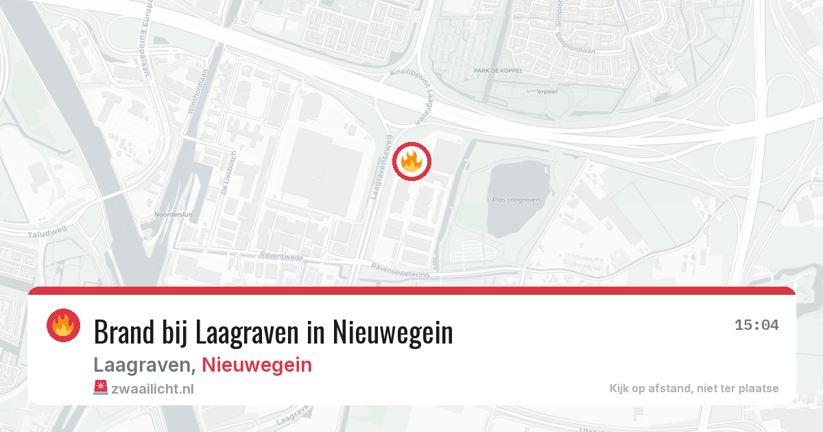Brand bij Laagraven in Nieuwegein — 18 mei 2026