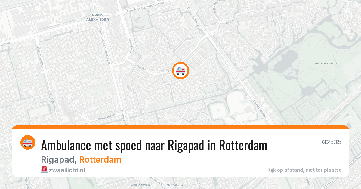 Ambulance met spoed naar Rigapad in Rotterdam — 28 apr 2026