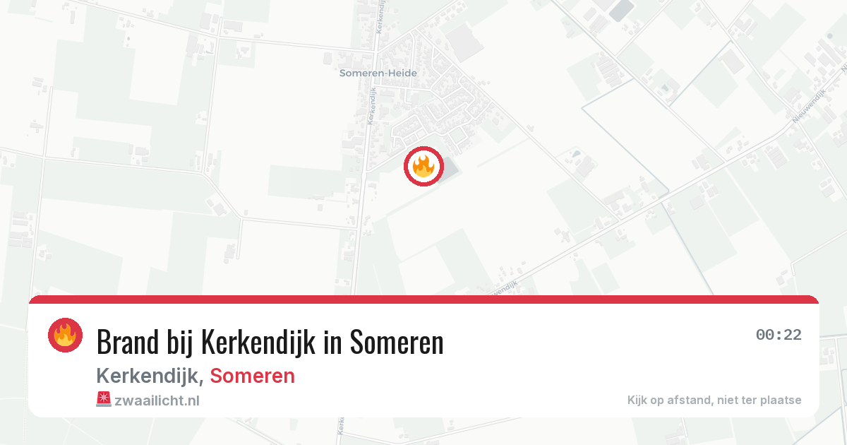 Brand bij Kerkendijk in Someren — 20 jun 2026