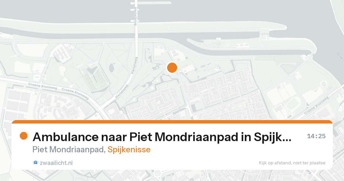 Ambulance naar Piet Mondriaanpad in Spijkenisse — 25 aug 2026