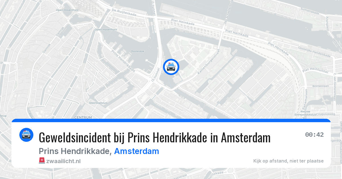 Geweldsincident bij Prins Hendrikkade in Amsterdam — 25 mei 2026