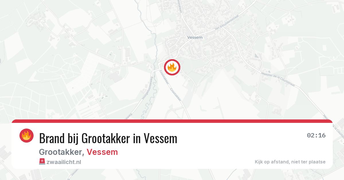 Brand bij Grootakker in Vessem — 28 jun 2026