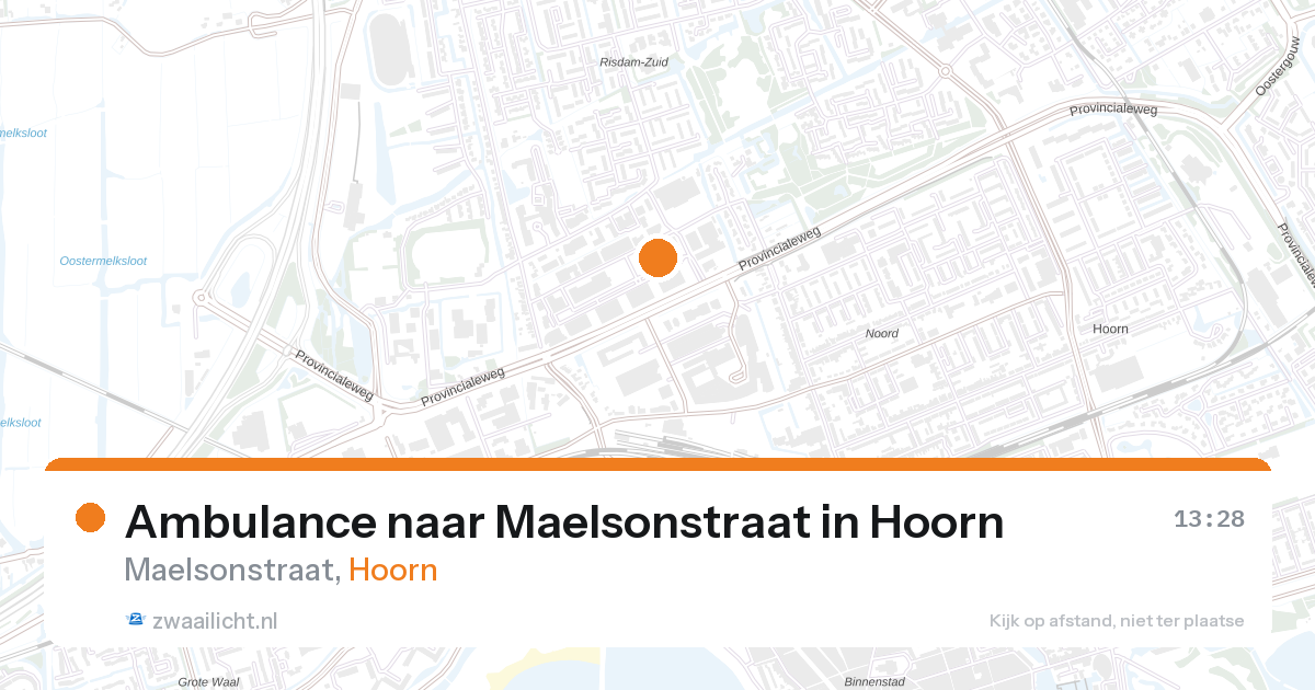 Ambulance naar Maelsonstraat in Hoorn — 10 jun 2026