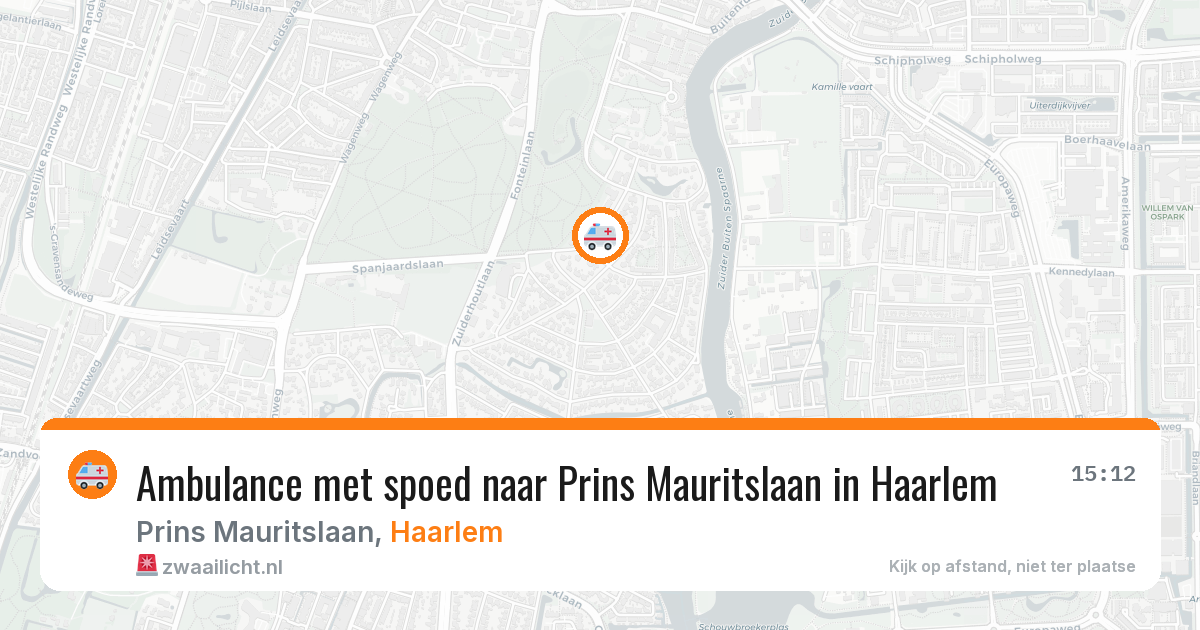 Ambulance met spoed naar Prins Mauritslaan in Haarlem — 5 mei 2026