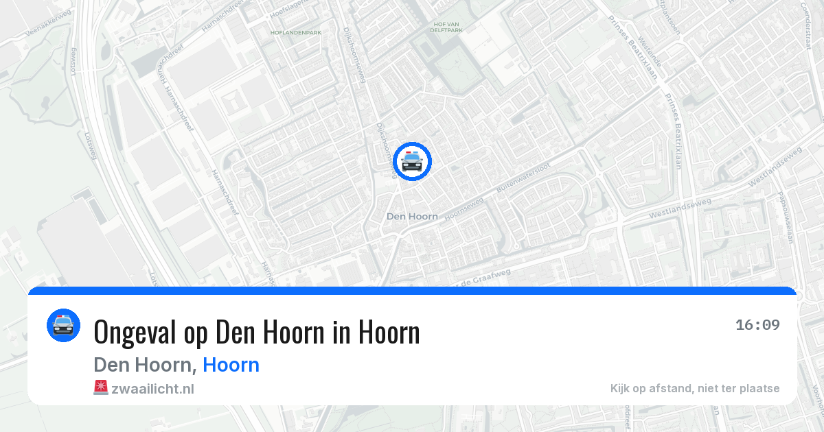 Ongeval op Den Hoorn in Hoorn — 6 aug 2026