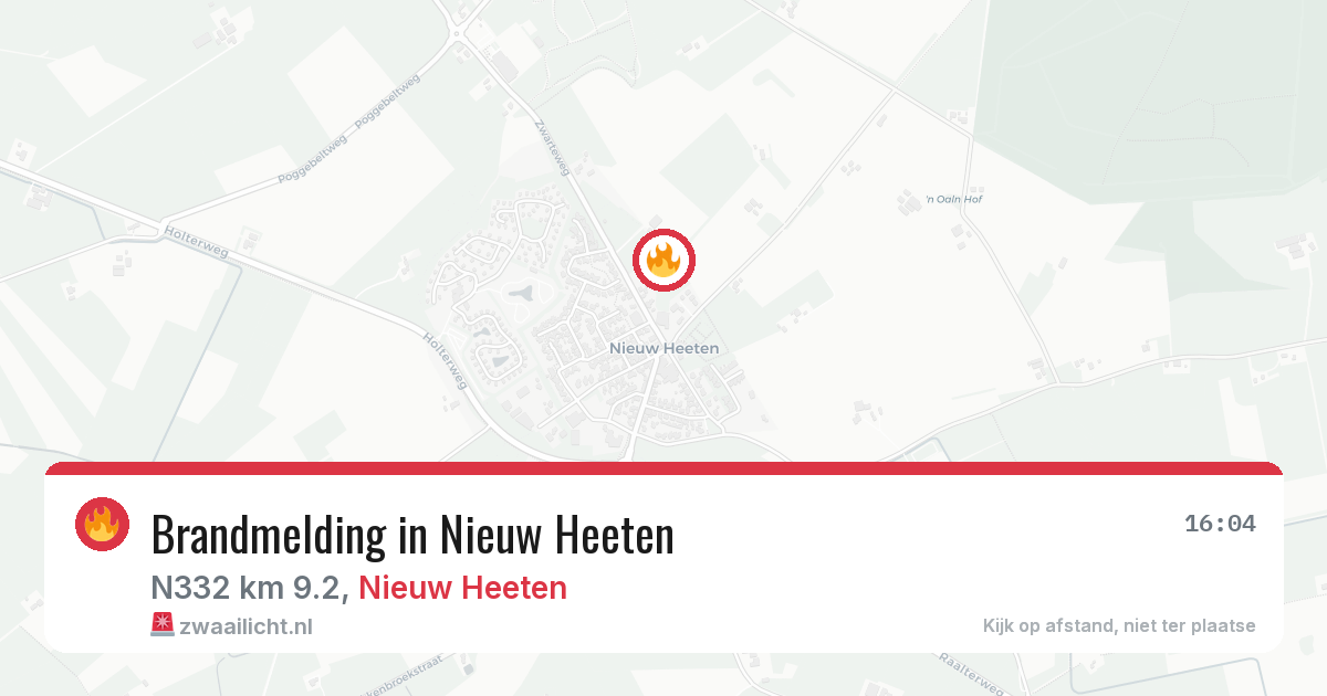 Brandmelding in Nieuw Heeten — 14 mei 2026