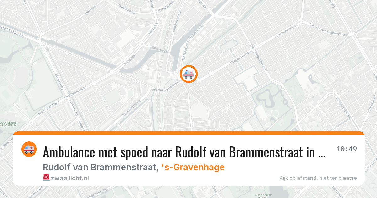 Ambulance met spoed naar Rudolf van Brammenstraat in 's-Gravenhage — 11 jun 2026