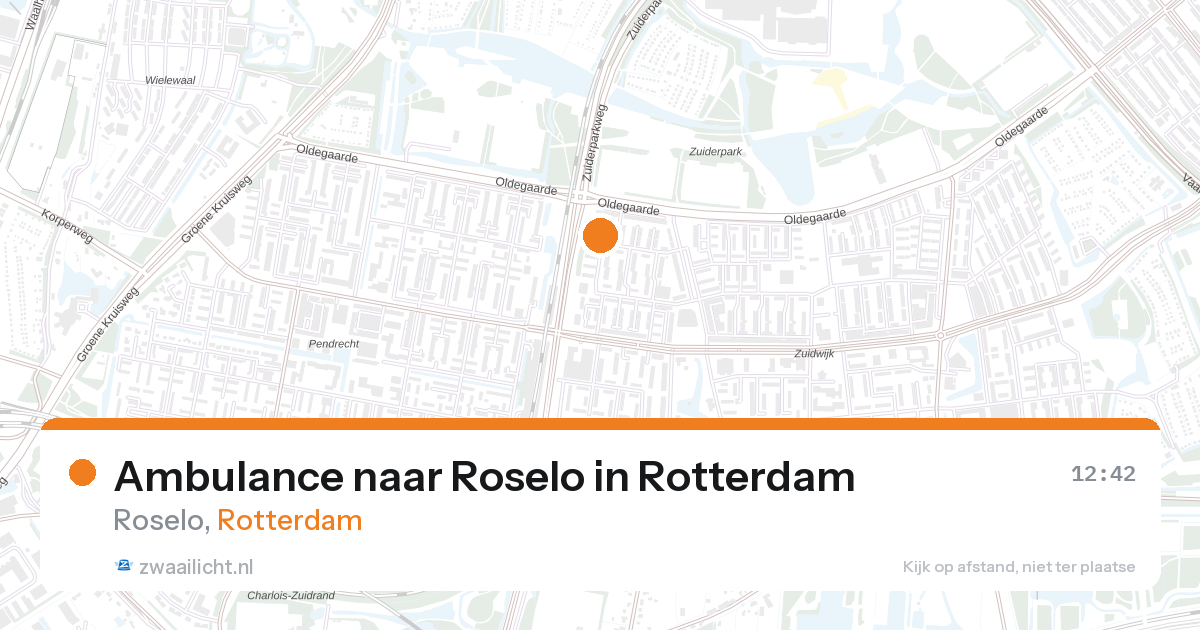 Ambulance naar Roselo in Rotterdam — 28 aug 2026