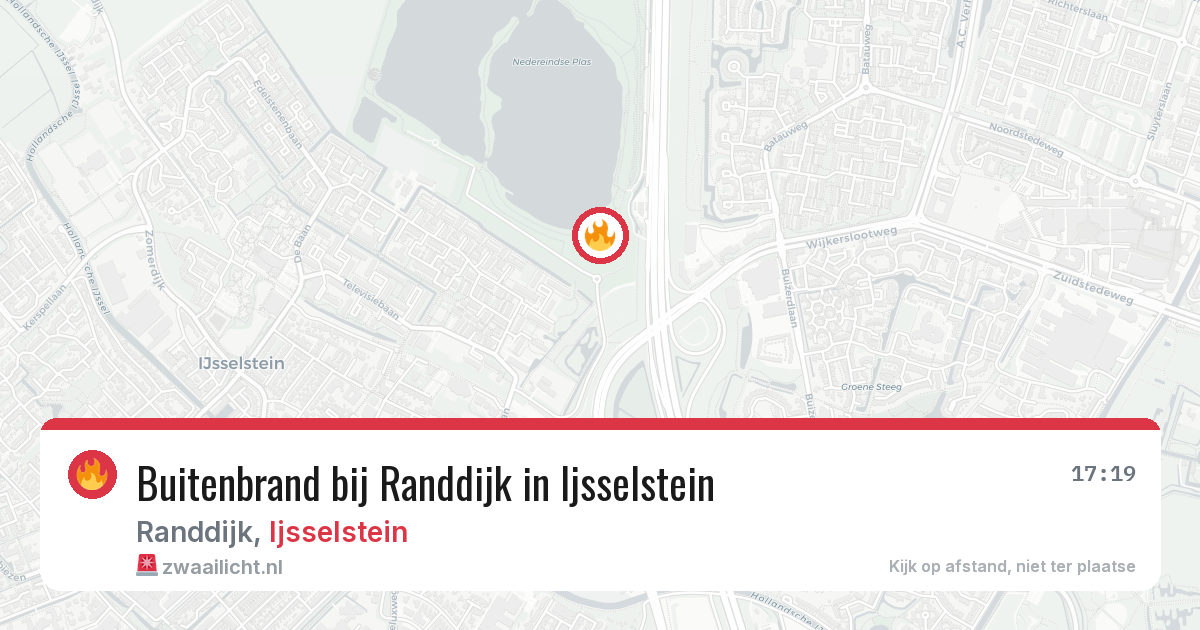 Buitenbrand bij Randdijk in Ijsselstein — 5 jul 2026