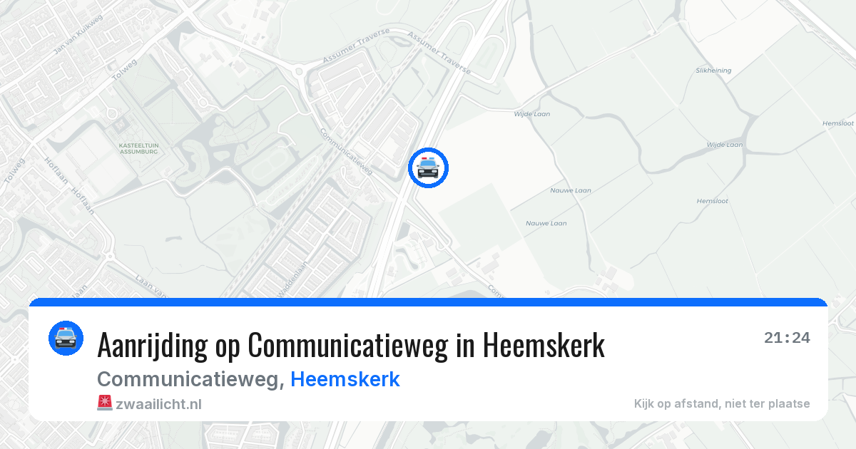 Aanrijding op Communicatieweg in Heemskerk — 14 jul 2026