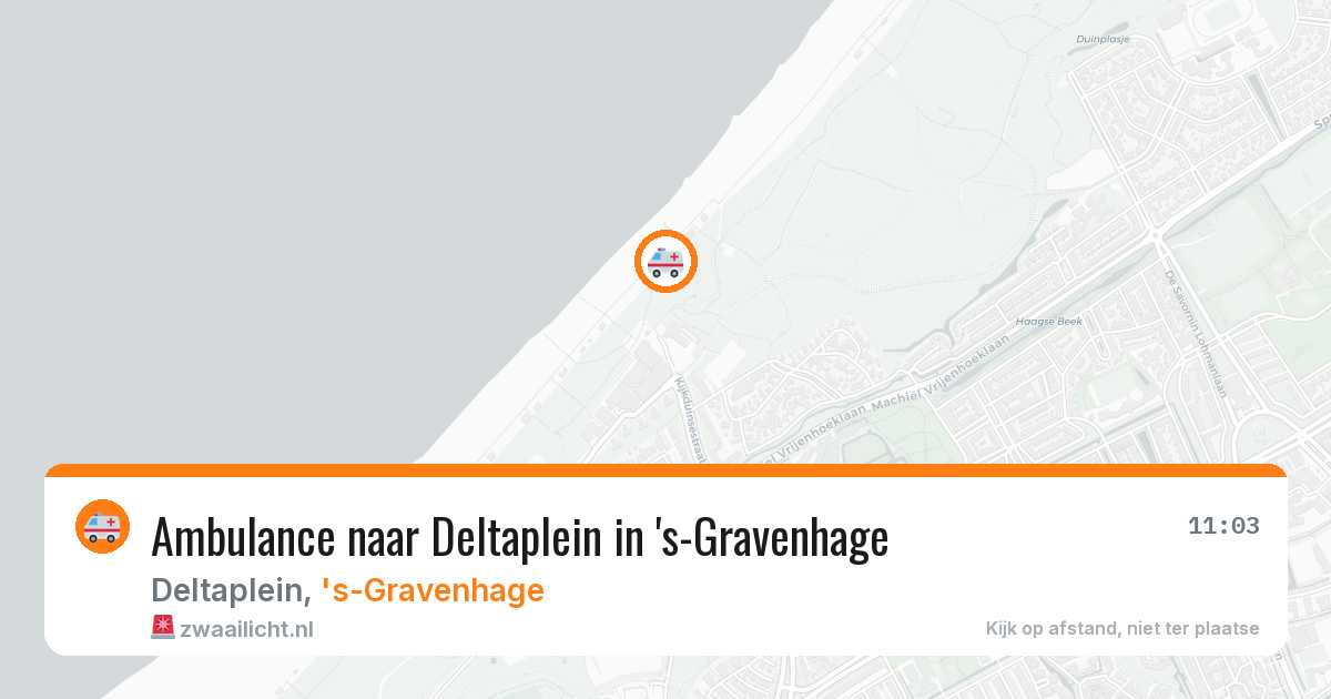 Ambulance naar Deltaplein in 's-Gravenhage — 15 jul 2026