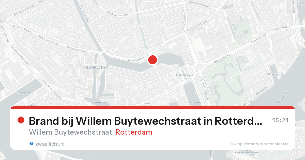 Brand bij Willem Buytewechstraat in Rotterdam — 23 aug 2026