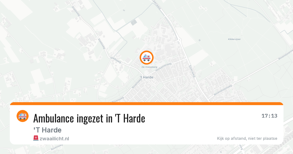Ambulance ingezet in 'T Harde — 31 jul 2026