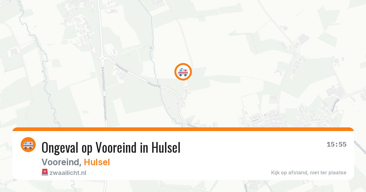 Ongeval op Vooreind in Hulsel — 18 jan 2026