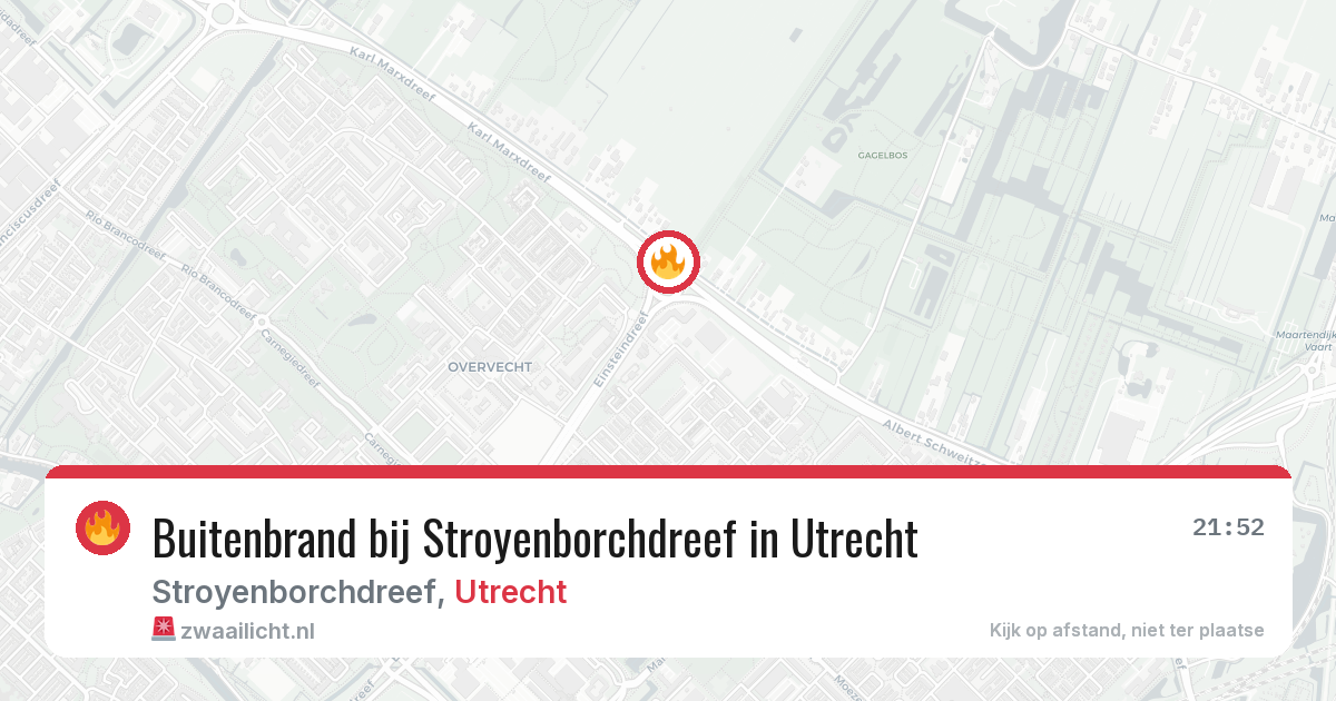 Buitenbrand bij Stroyenborchdreef in Utrecht — 30 jul 2026