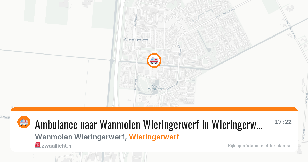 Ambulance naar Wanmolen Wieringerwerf in Wieringerwerf — 1 jun 2026