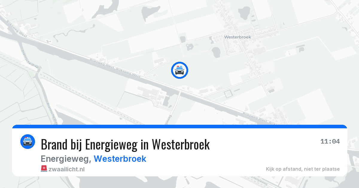 Brand bij Energieweg in Westerbroek — 22 jun 2026