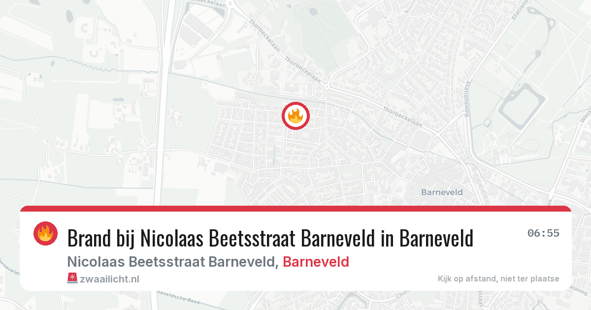 Brand bij Nicolaas Beetsstraat Barneveld in Barneveld — 31 jul 2026