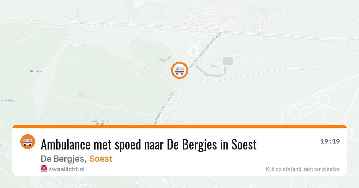 Ambulance met spoed naar De Bergjes in Soest — 21 apr 2026