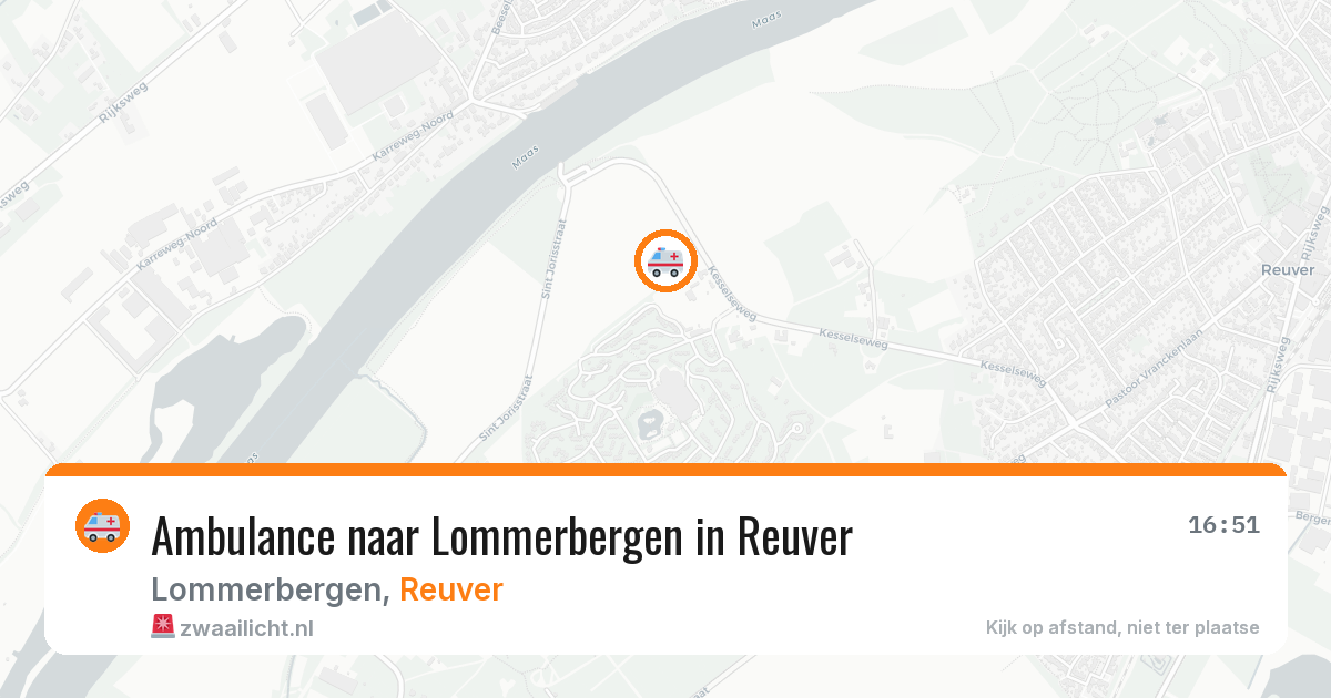 Ambulance naar Lommerbergen in Reuver — 5 aug 2026