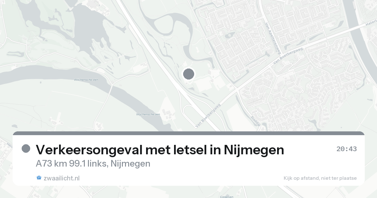 Verkeersongeval met letsel in Nijmegen — 24 aug 2026