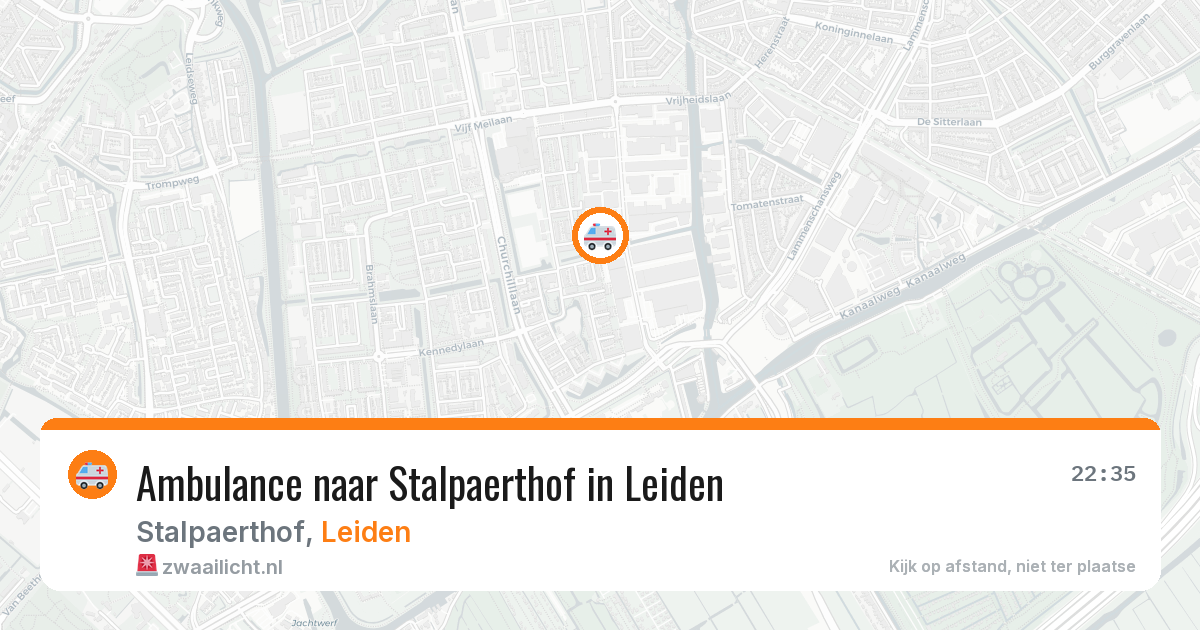 Ambulance naar Stalpaerthof in Leiden — 1 jun 2026